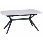 Стол Филин 160/204x90 Ceramic White
