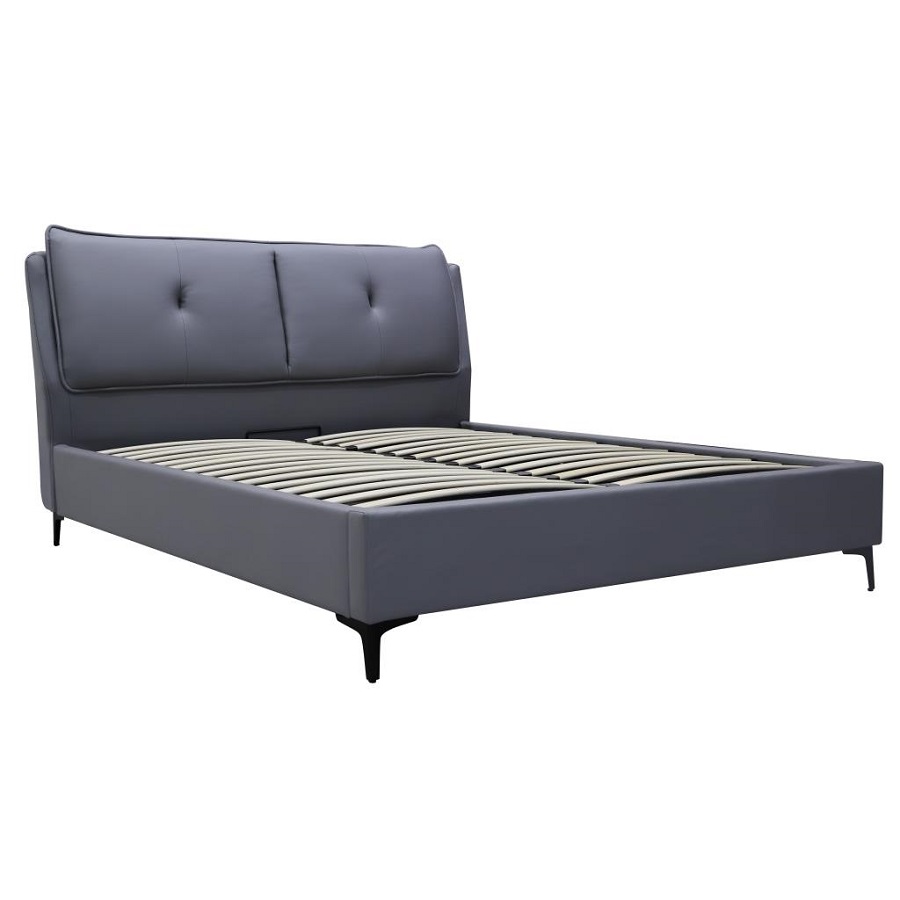 lidia-dark-grey-01 Voodi Lidia 140x200 sm - Image 1